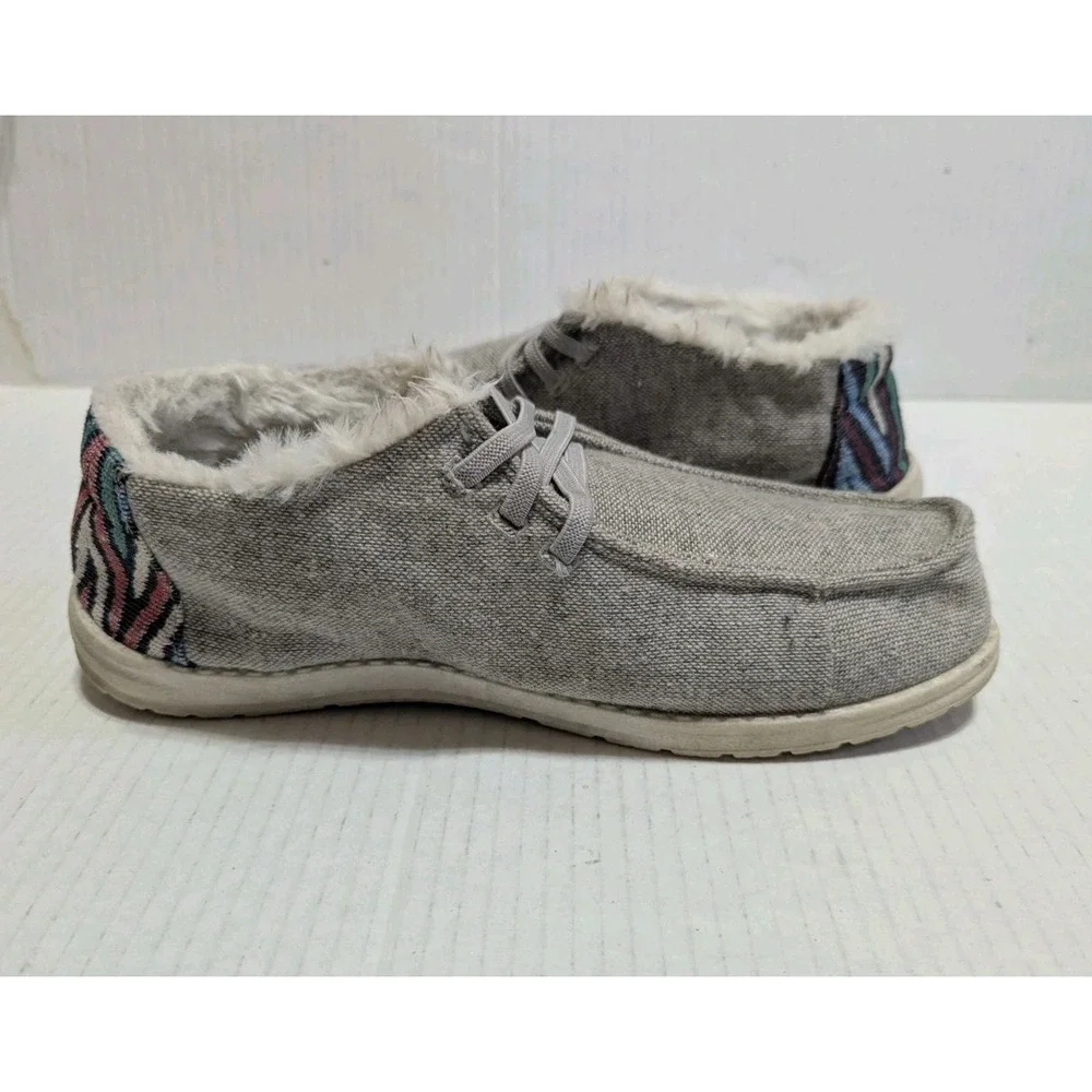Tommy Bahama Shoes Men's Sz 9.5 Shoes Gray Chukka Faux Fur Lined Comfort Slip On